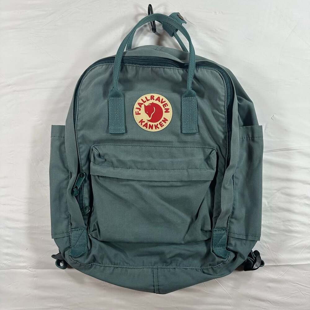 Fjällräven Kanken Backpack Green Canvas Water Resistant Vinylon Bag